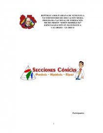 TRABAJO CONICAS. Página 1