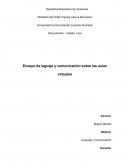 Ensayo de leguaje y comunicación sobre las aulas virtuales