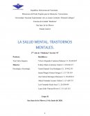 LA SALUD MENTAL. TRASTORNOS MENTALES