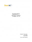 Ingeniería Electricidad. Control N°1 “Tiristor GTO”