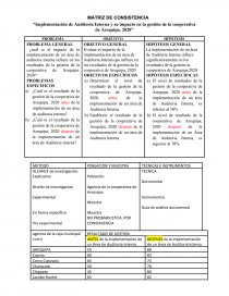 Implementación de Auditoria Interna y su impacto en la gestión de la cooperativa de Arequipa, 2020. Página 1