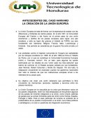 ANTECEDENTES DEL CASO HARVARD. LA CREACIÓN DE LA UNIÓN EUROPEA