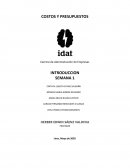 COSTOS Y PRESUPUESTOS ACTIVIDAD GRUPAL