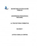 LA TRAYECTORIA FORMATIVA