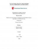 Plan de acción para afrontar el aislamiento social brindando un apoyo psicológico a las familias de Lince