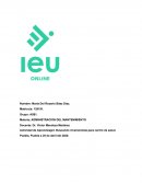 Administracion del mantenimiento