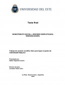 MONOTRIBUTO SOCIAL y REGIMEN SIMPLIFICADO, DESIGUALDADES