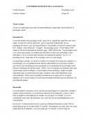 Cuál es la importancia que tiene la modernidad para comprender el desarrollo de la psicología social?