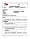 Descripción de Funciones . Jefe inmediato