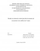 Pryecto en proteus. Diseñar un sistema de control para abrir las puertas de un ascensor en un edificio de 15 pisos