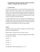 DEFINICIONES DE VARIABLE ALEATORIA, VARIABLE ALEATORIA DISCRETA Y VARIABLE ALEATORIA CONTINUA