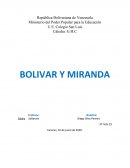 BOLIVAR Y MIRANDA