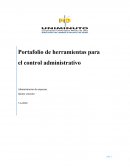 Portafolio de herramientas para el control administrativo