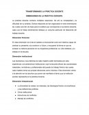 Transformando la práctica docente