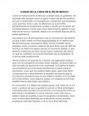 CAUSAS DE LA CAIDA EN EL PIB EN MEXICO