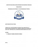 MEJORA EN EL ALMACENAMIENTO DE BIENES PARA AMORTIGUAR LA DEVALUACION DEL PRODUCTO EN A EMPRESA CHEKYSS EN EL DISTRITO DE SANTA ANA PROVINCIA DE LA CONVENCION DEPARTAMENTO DEL CUSCO