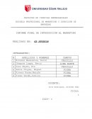 INFORME FINAL DE INTRODUCCIÓN AL MARKETING