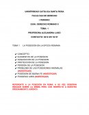 LA POSESION EN LA EPOCA ROMANA