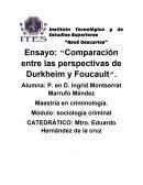 Comparación entre las perspectivas de Durkheim y Foucault