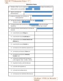 Educación Física - Evaluación - 1ºaño
