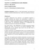 TALLER TIC Y LA ENSEÑANZA EN EL NIVEL PRIMARIO