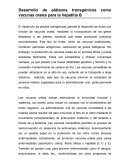 Desarrollo de plátanos transgénicos como vacunas orales para la hepatitis B