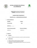LABORATORIO DE QUIMICA II. OBTENCION DEL METANO