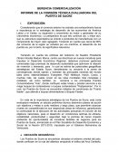 GERENCIA COMERCIALIZACIÓN. INFORME DE LA COMISIÓN TÉCNICA EVALUADORA DEL PUERTO DE SUCRE