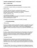 APUNTES FUNDAMENTOS DE LA PSICOLOGÍA