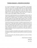 Anécdota Universitaria compuesta por un texto expositivo y uno narrativo