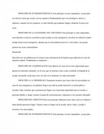 PRINCIPIO DE INTERDEPENDENCIA. Página 1