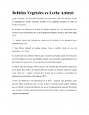 Bebidas vegetales vs leche animal