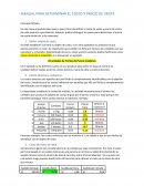 MANUAL PARA DETERMINAR EL COSTO Y PRECIO DE VENTA