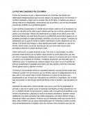 La Paz Inalcanzable En Colombia