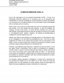 EL MIEDO EN TIEMPOS DEL COVID - 19