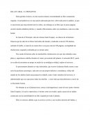 RELATO ORAL: EL PRINCIPITO