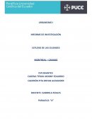 URBANISMO I INFORME DE INVESTIGACIÓN
