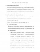 Mi problema de investigación de mercados