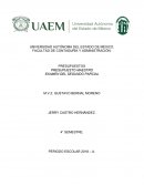 PRESUPUESTOS empresa La Esplendorosa S.A. de C.V