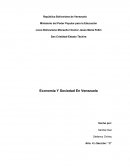 Economia y sociedad en Venezuela