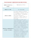FICHA DE ANÁLISIS Y COMENTARIO DE UNA OBRA PICTORICA: La Gioconda