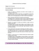 Ejemplos de decisiones estratégicas Empresa: Courier Internacional