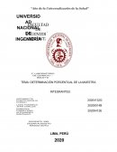 Determinación porcentual de una muestra