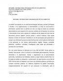 INFORME: SISTEMA PARA ORGANIZACIÓN DE DOCUMENTOS