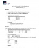 DETERMINACIÓN DE PUNTO DE EQUILIBRIO GUIA DE EJERCICIOS Nº 4