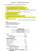 TALLER Nª 5 FORMULACION DE EE.FF