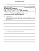 EVALUACIÓN RECUPERATIVA