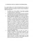 El individuo ante el derecho internacional