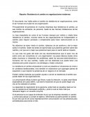 Reporte: Resistencia al cambio en organizaciones modernas