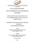 Adaptación de pago electronico en la plataforma Moodle para la venta de cursos en linea